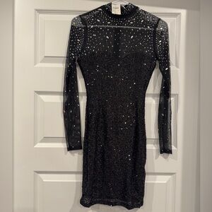 Windsor Sequin Black Bodycon Dress